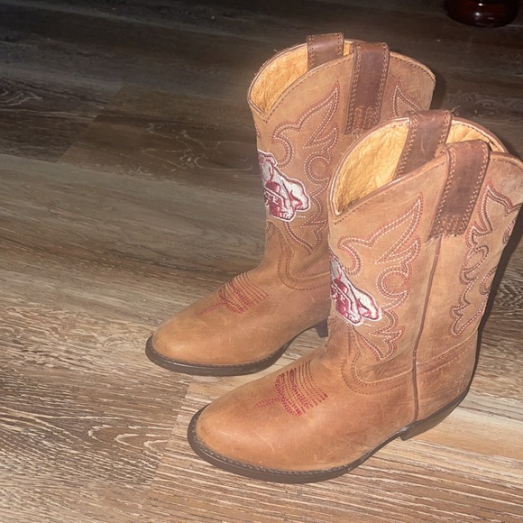 Someday toddler 8 1/2 MS State Bulldog boots - Picture 2 of 6